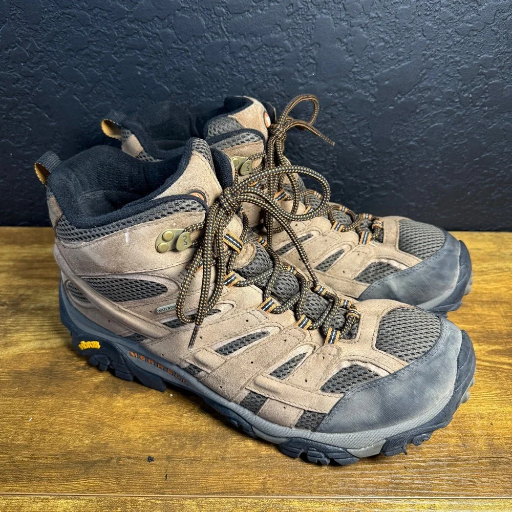 Merrell Moab 2 Mid J06051W Earth Suede Waterproof Hiking Boots Mens 13 Wide